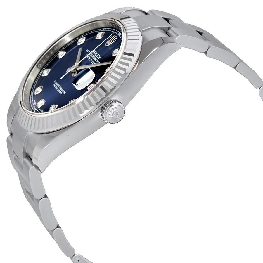 Rolex Datejust 41 Blue Diamond Dial Automatic Men's Watch 126334BLDO