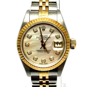 ROLEX Datejust 69173 Automatic HG Bracelet , Mother Of Pearl Dial