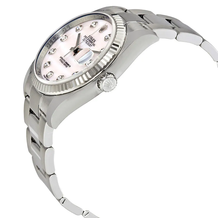 Rolex Datejust Pink Mother of Pearl Diamond Ladies Watch 116234PMDO