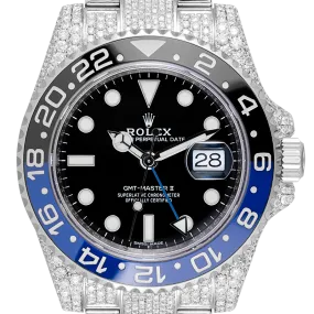 Rolex GMT-Master II Stainless Steel Full Diamond Set 116710BLNR