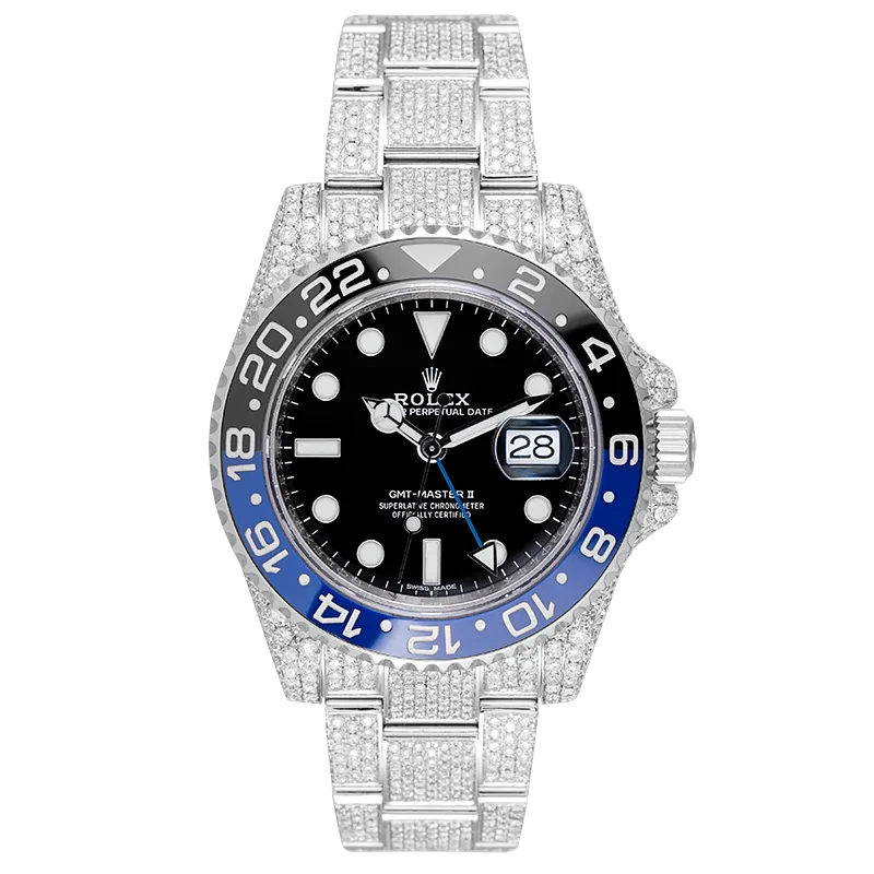 Rolex GMT-Master II Stainless Steel Full Diamond Set 116710BLNR