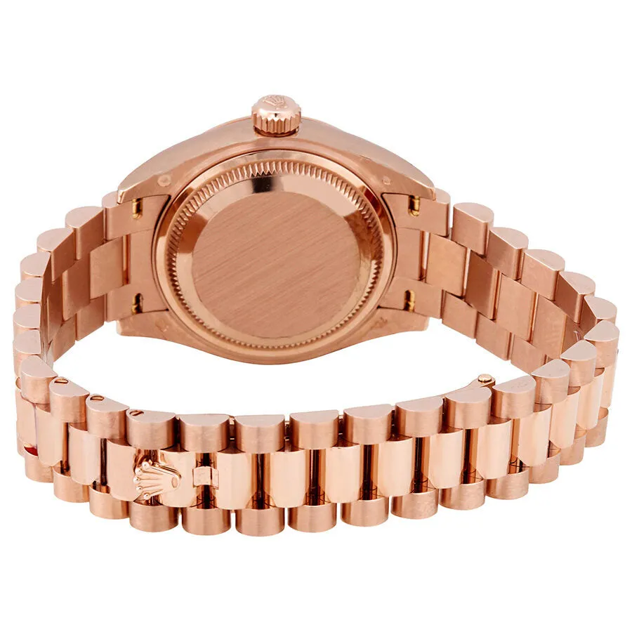 Rolex Lady-Datejust 28 Chocolate Dial 18K Everose Gold President Automatic Ladies Watch 279165CHRDP