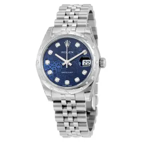 Rolex Oyster Perpetual Datejust 31 Blue Dial Stainless Steel Jubilee Bracelet Automatic Ladies Watch 178344BLJDJ X178344BLJDJ