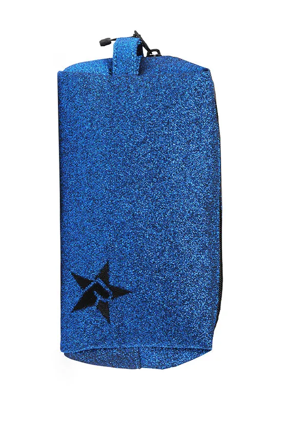 Royal Blue Rebel Makeup Bag with Black Zipper