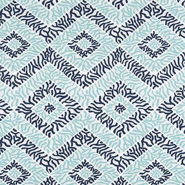 Sea Diamond Vintage Indigo Canal Drapery Fabric by Premier Prints - 30 Yard Bolt
