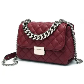 Shoulder Bag with Diamond lattice