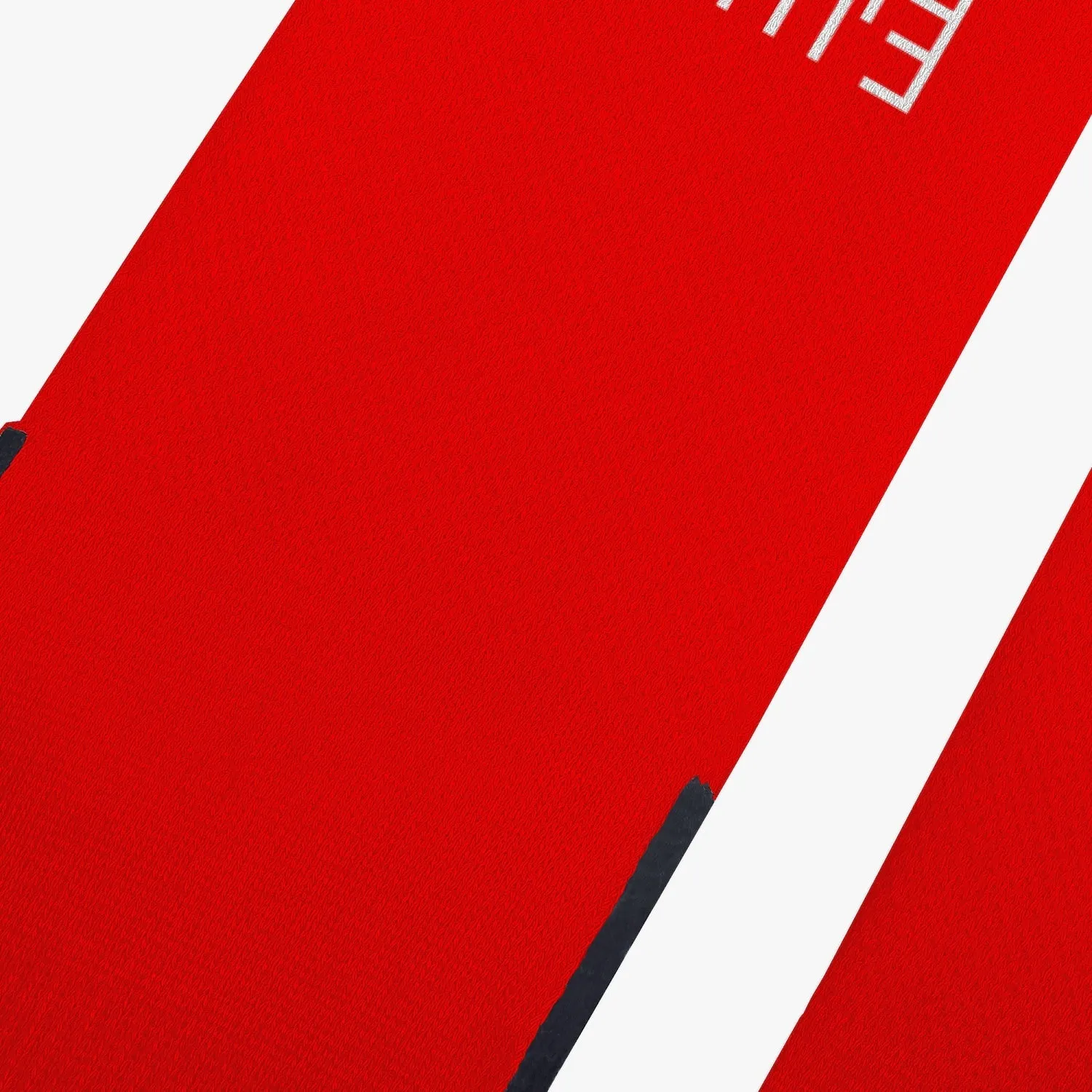Sixty Eight 93 Logo White Red Reinforced Sports Socks