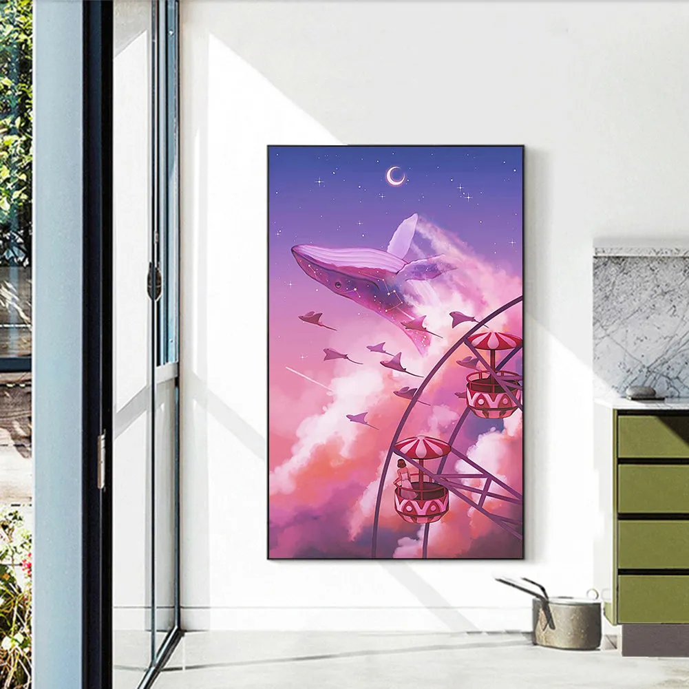 Spaceship - Full Round Drill Diamond Painting 30*50CM