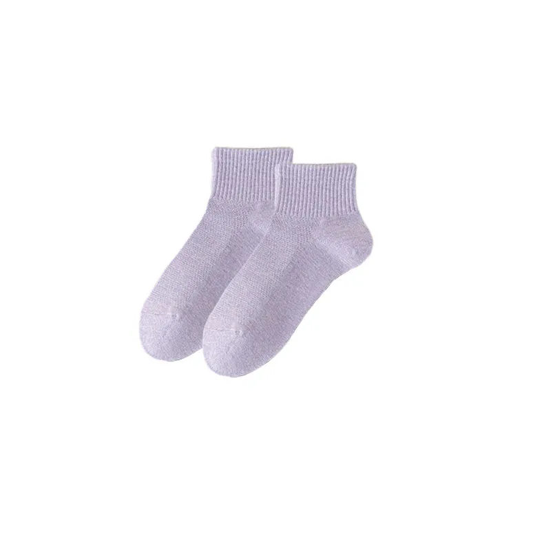 Sweetnana Ankle Socks for Women Mesh Breathable Casual Socks Cozy Seamless Socks Muticolor Cotton Athletic Socks