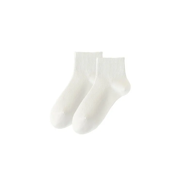 Sweetnana Ankle Socks for Women Mesh Breathable Casual Socks Cozy Seamless Socks Muticolor Cotton Athletic Socks
