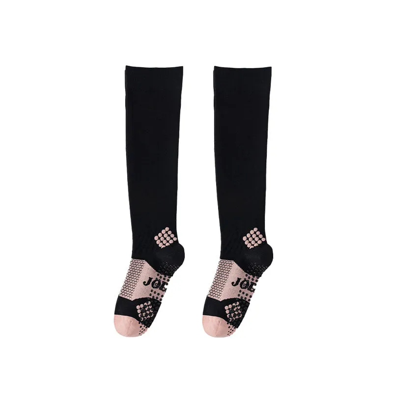 Sweetnana Knee High Colorful Stockings, Running Compression Socks for Women, Seamless Socks, Non Slip,Sports Professional Fitness.