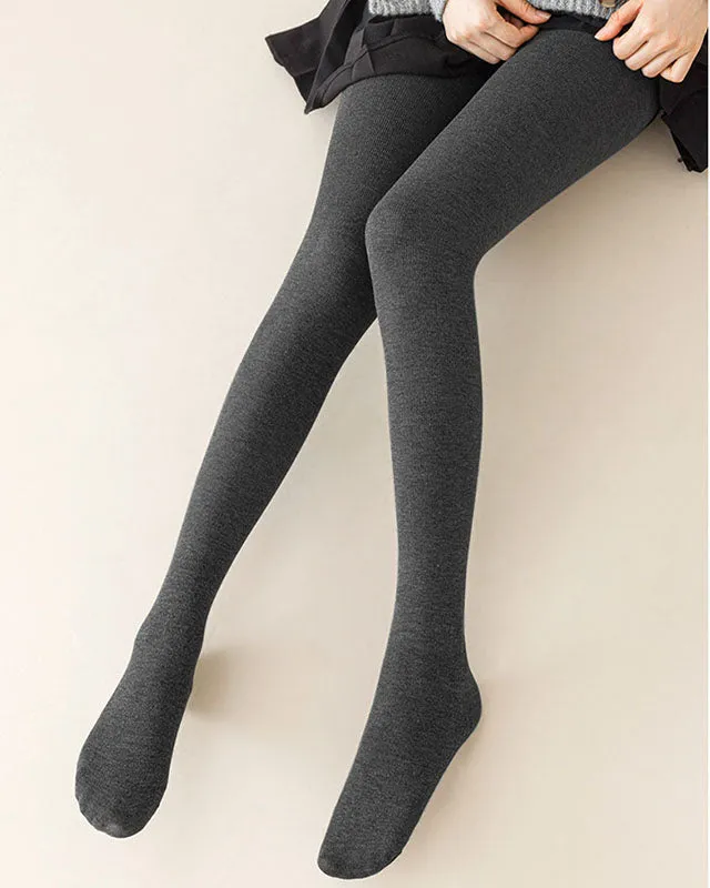 Sweetnana Women's Pantyhose No Velvet 110g Suitable for 15-25 Degrees Celsius Cotton Spandex Stretch Pants Perfect for Autumn Soft Black Gray Pantyhose Trendy Matching