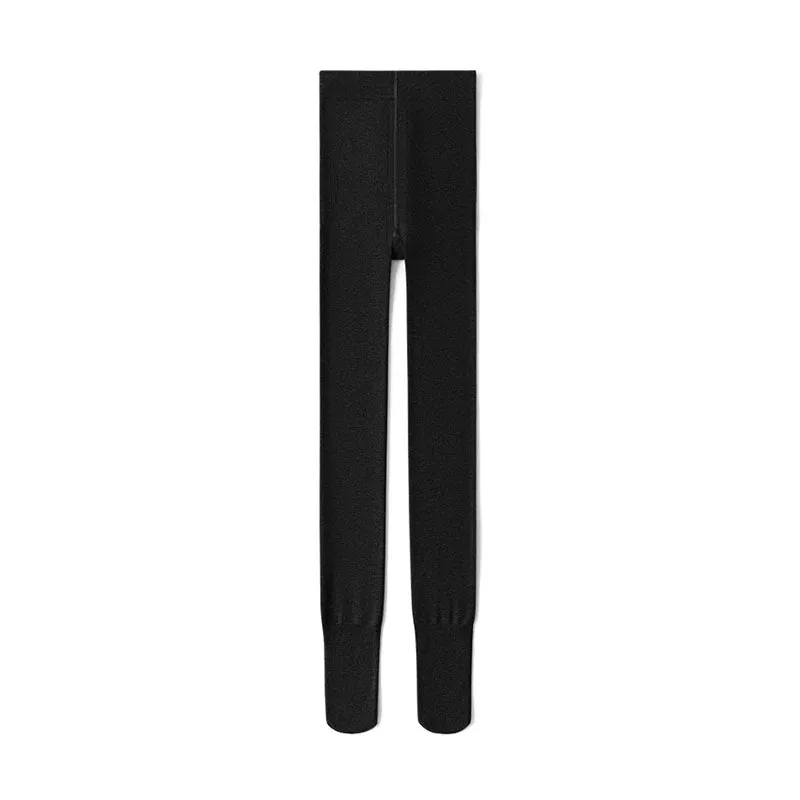 Sweetnana Women's Pantyhose No Velvet 110g Suitable for 15-25 Degrees Celsius Cotton Spandex Stretch Pants Perfect for Autumn Soft Black Gray Pantyhose Trendy Matching