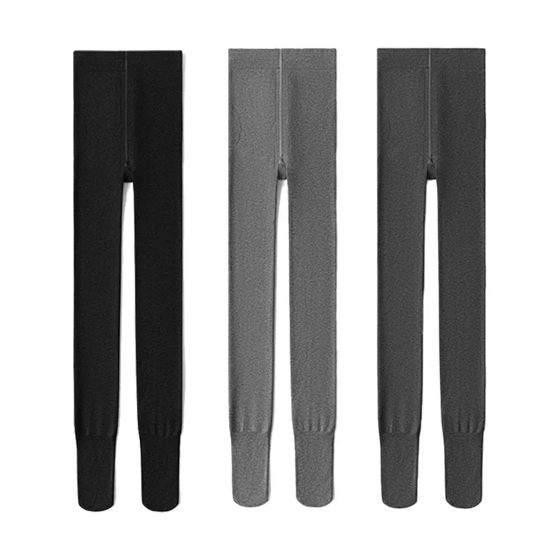 Sweetnana Women's Pantyhose No Velvet 110g Suitable for 15-25 Degrees Celsius Cotton Spandex Stretch Pants Perfect for Autumn Soft Black Gray Pantyhose Trendy Matching