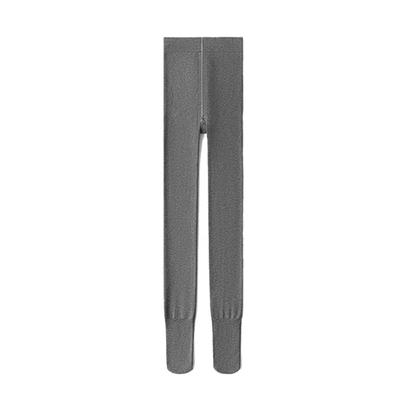 Sweetnana Women's Pantyhose No Velvet 110g Suitable for 15-25 Degrees Celsius Cotton Spandex Stretch Pants Perfect for Autumn Soft Black Gray Pantyhose Trendy Matching