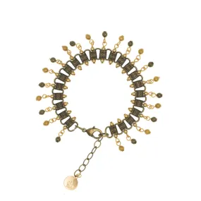 Tamar - Two Tone Multi Drop Bracelet