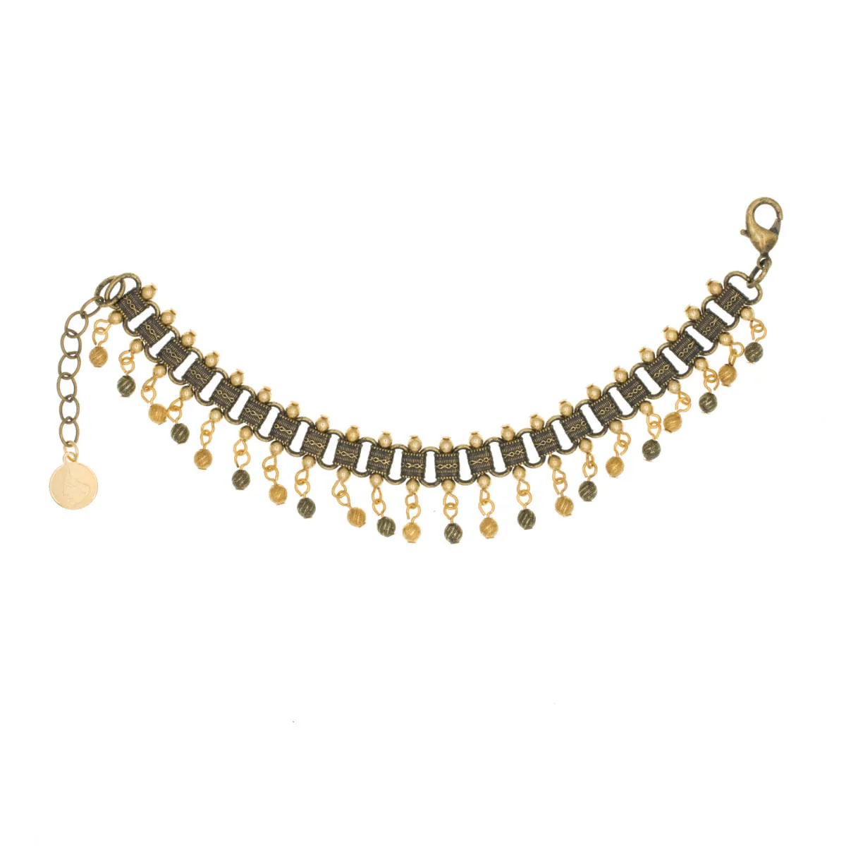 Tamar - Two Tone Multi Drop Bracelet