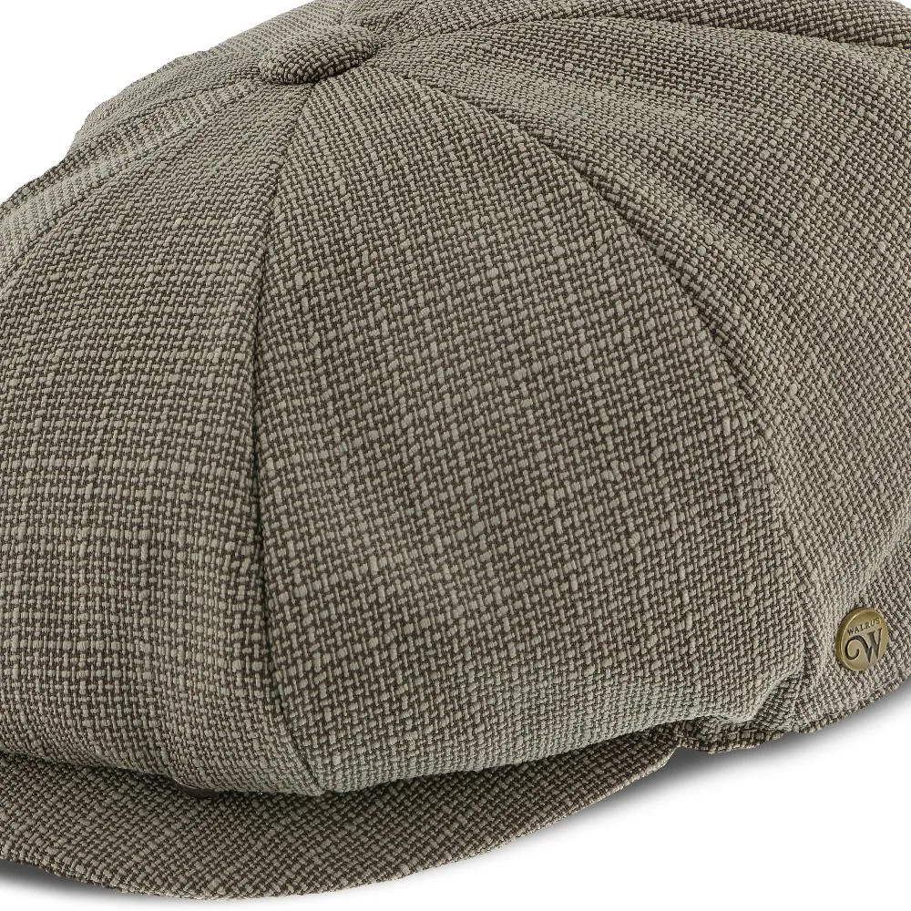 Textbook - Walrus Hats Sage/Grey Polyester 8 Panel Newsboy Cap