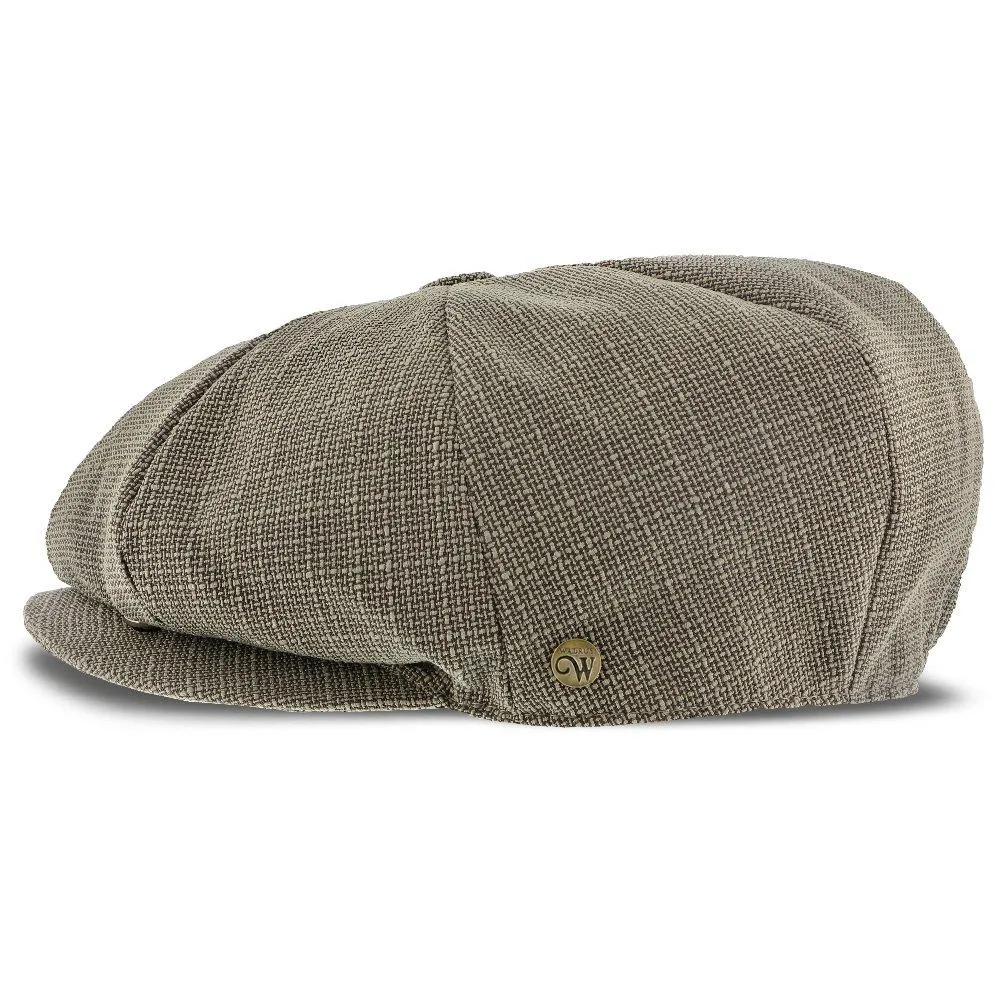 Textbook - Walrus Hats Sage/Grey Polyester 8 Panel Newsboy Cap