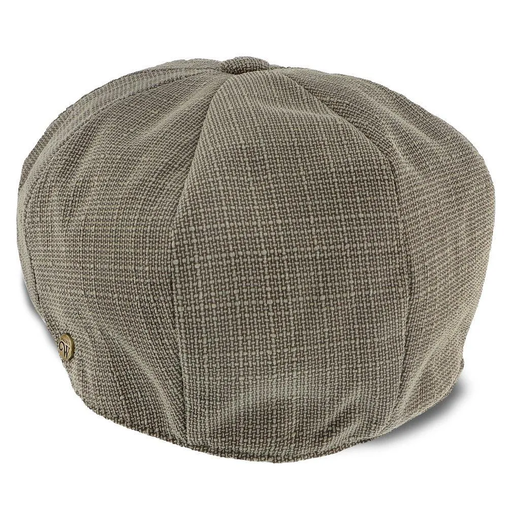 Textbook - Walrus Hats Sage/Grey Polyester 8 Panel Newsboy Cap