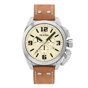TW Steel - Canteen Style Leather Watch TW1010
