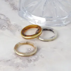 Two Tone Band Ring