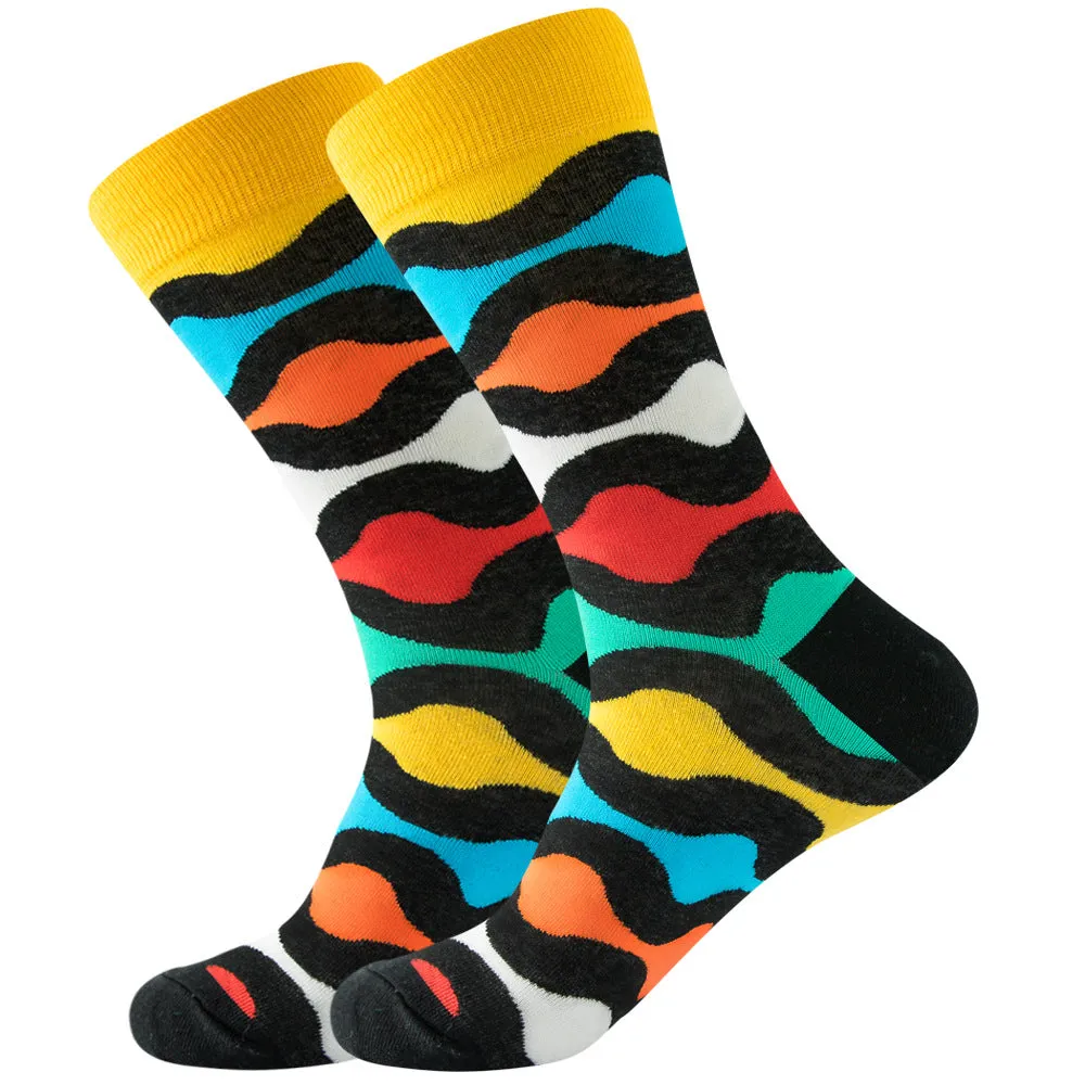Vibrant Cotton Socks 1 Pairs Set