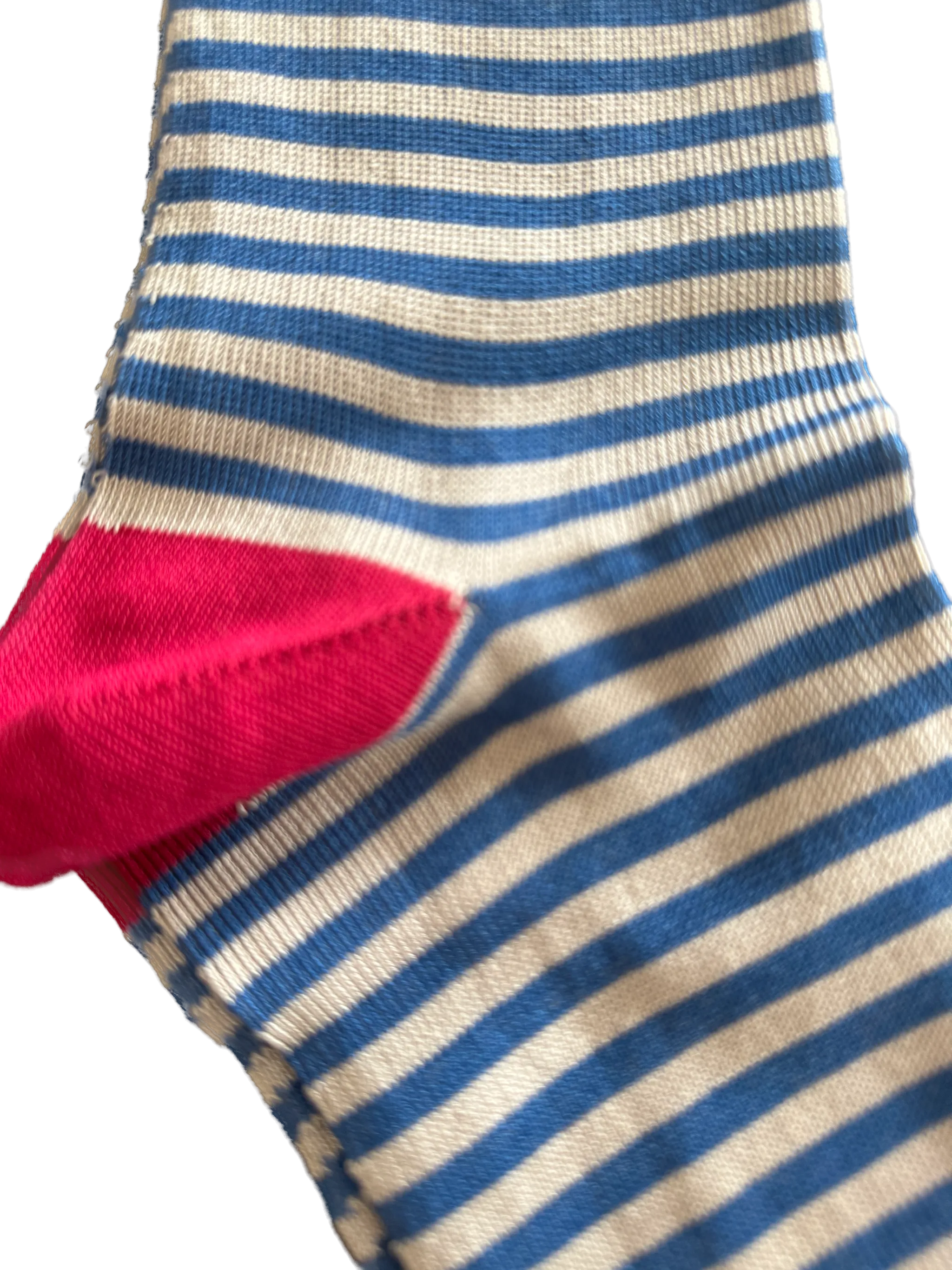 Visconti Mini Stripe Cotton Blend Socks in Granato