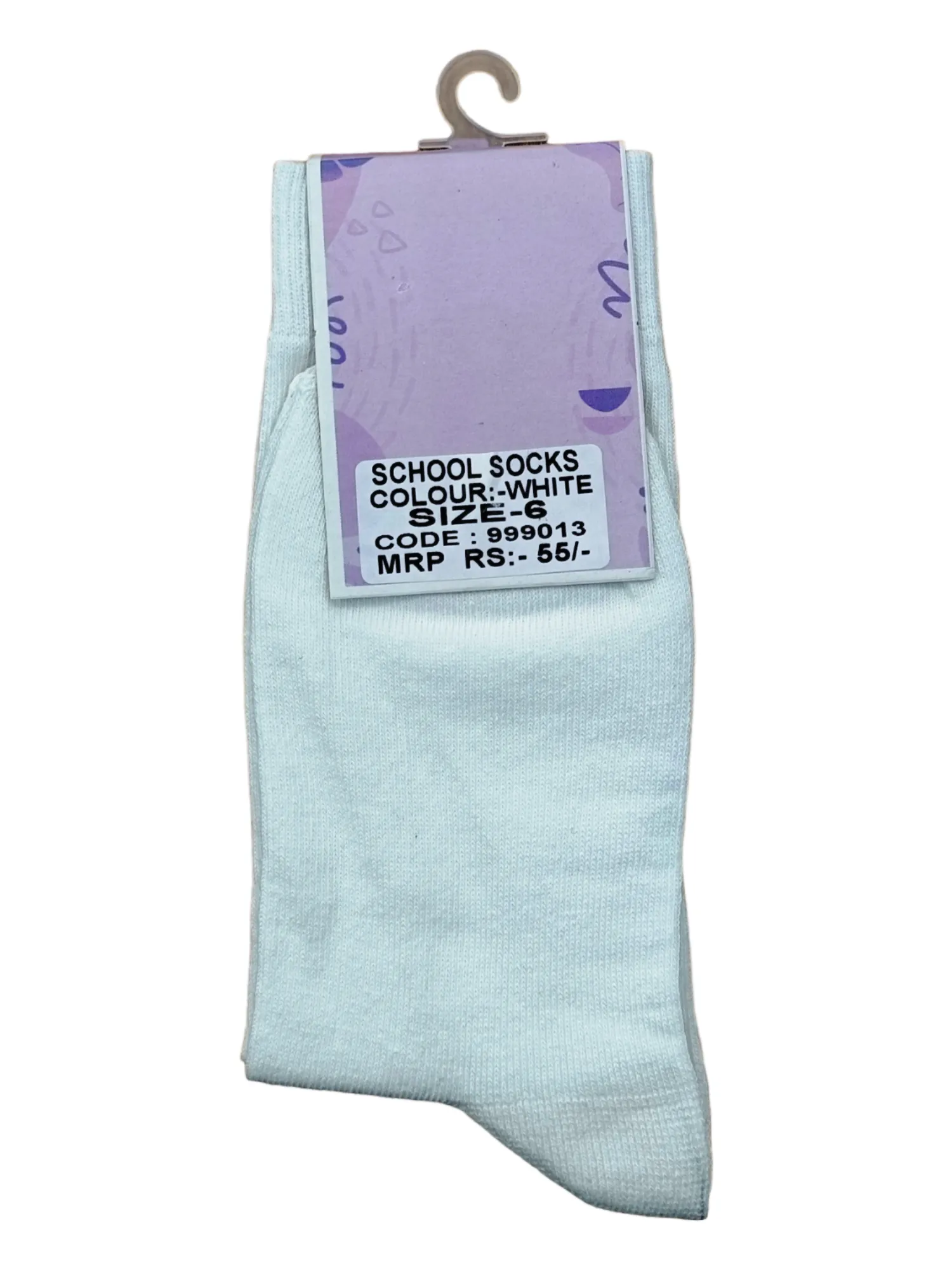 White School socks 999013 (6 Size)