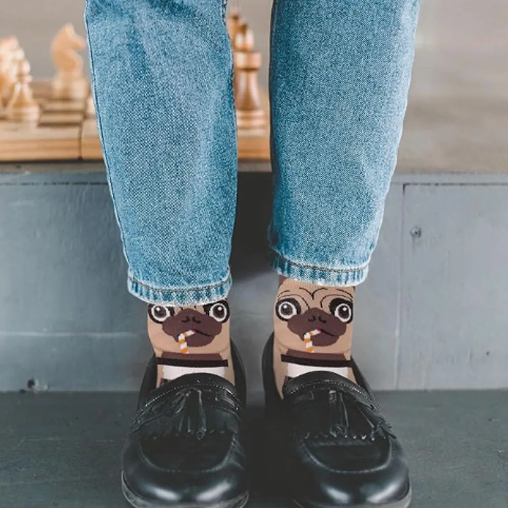 Women's Dog Socks Gifts Cute Animal Socks Gifts for Women 5pairs Pug