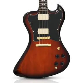 Woodrite Revalator Guitar w/ Hardshell Case -Tobacco Sunburst
