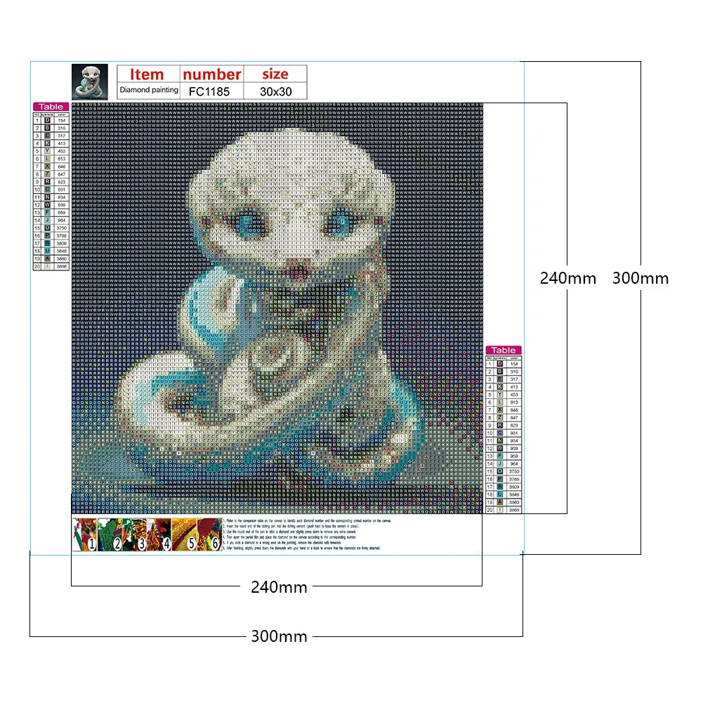 Zodiac Snake - Full Square Drill Diamond Painting 30*30CM
